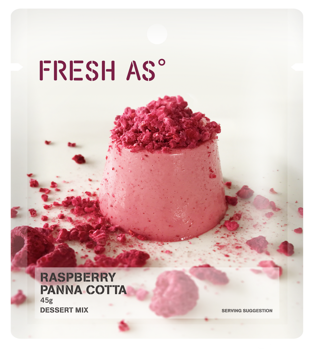 Raspberry panna cotta 45g