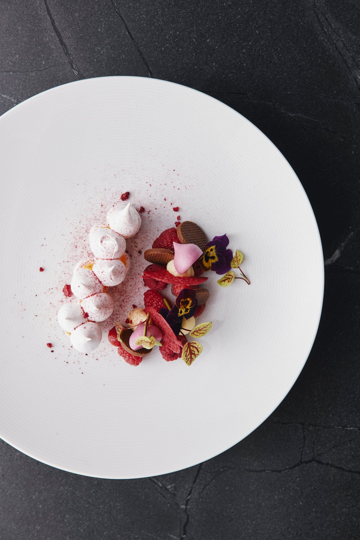 Lemon & Vanilla Pavlova with Raspberry