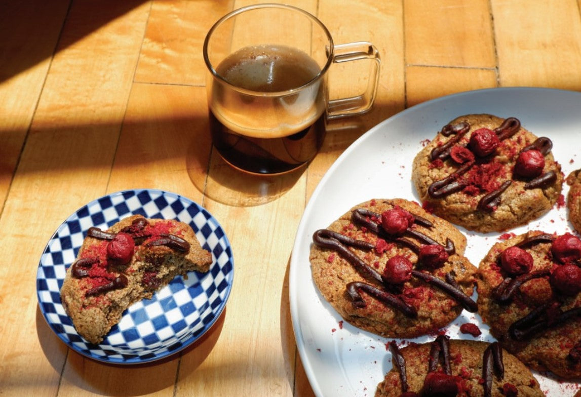 Vegan, Gluten Free, Paleo, Nut Butter and Cherry Cookies by Jordan Rondel