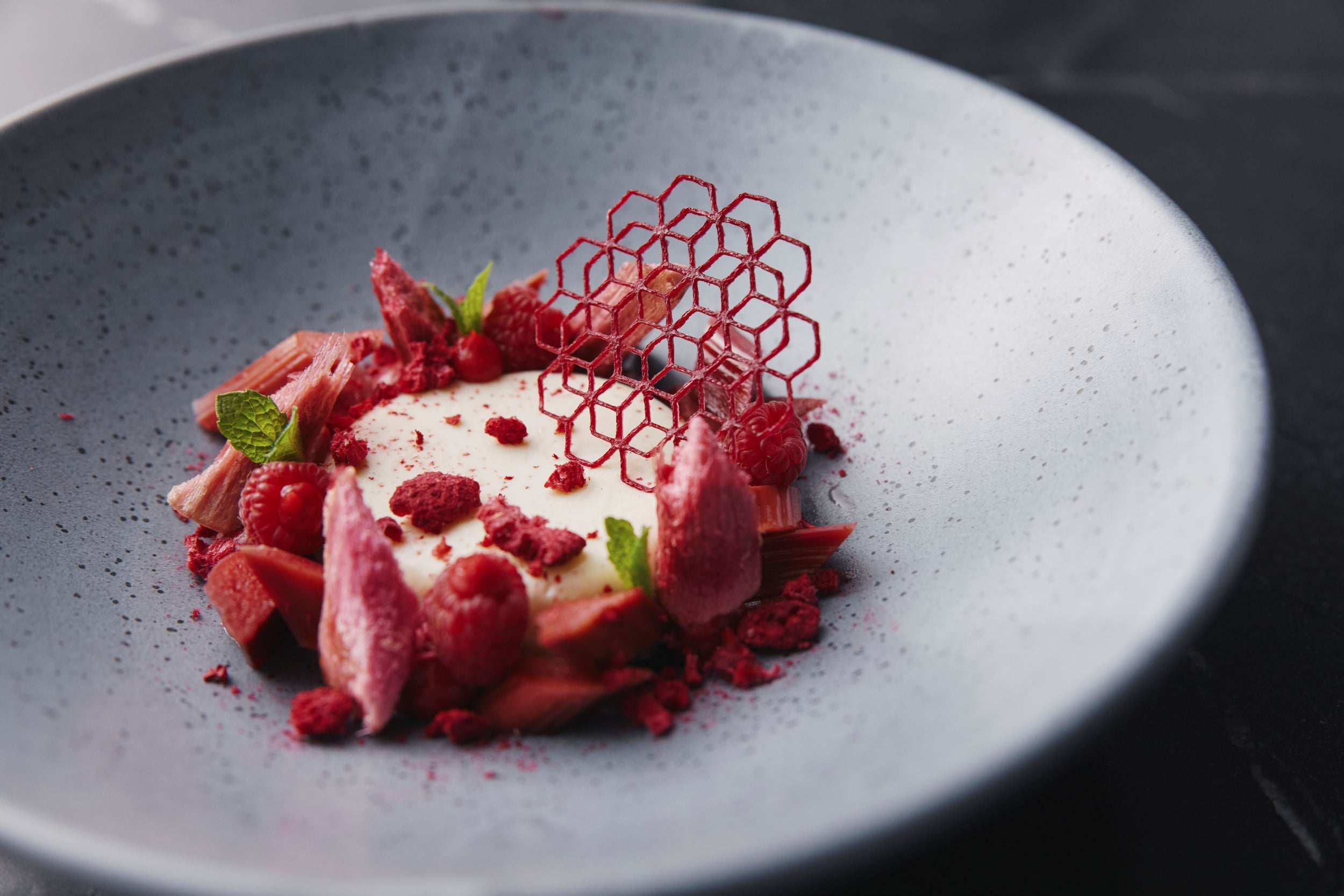 Vanilla & Rhubarb Panna Cotta