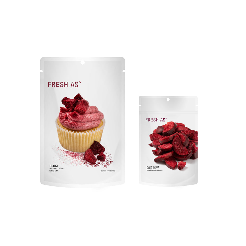Plum Icing Mix and Garnish bundle